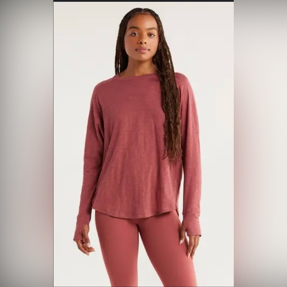 Zella Relaxed Washed 2.0 Long Sleeve
Slub Tee
